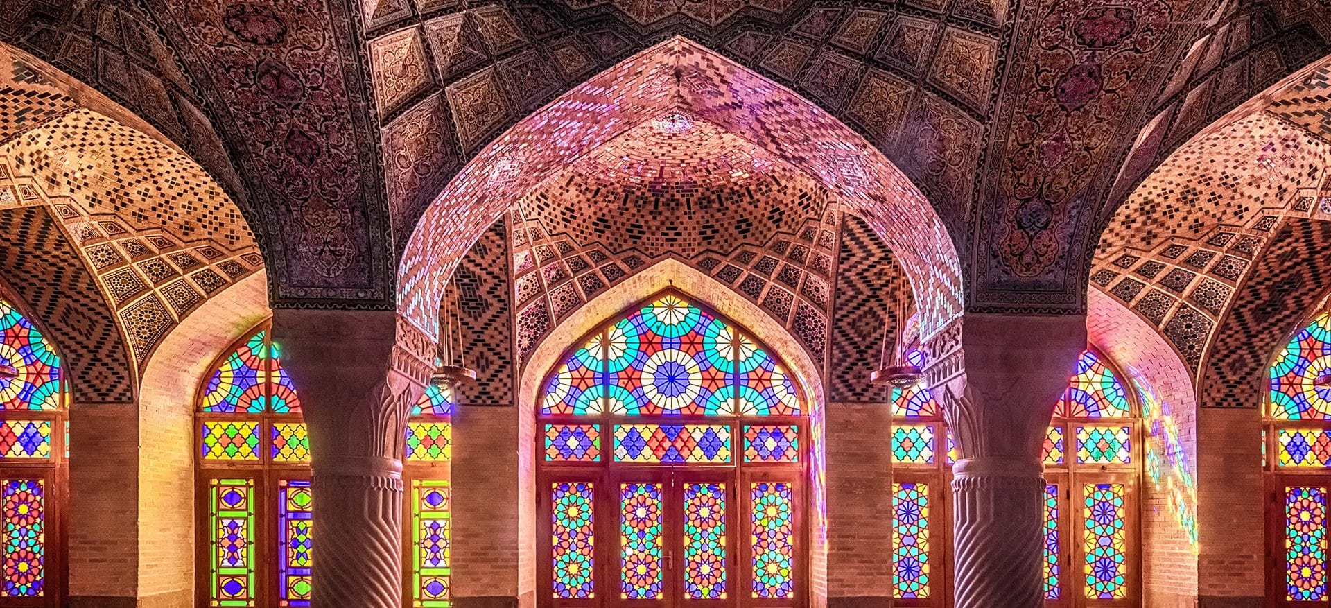 pink mosque or Nasir Al Molk mosque in Shiraz